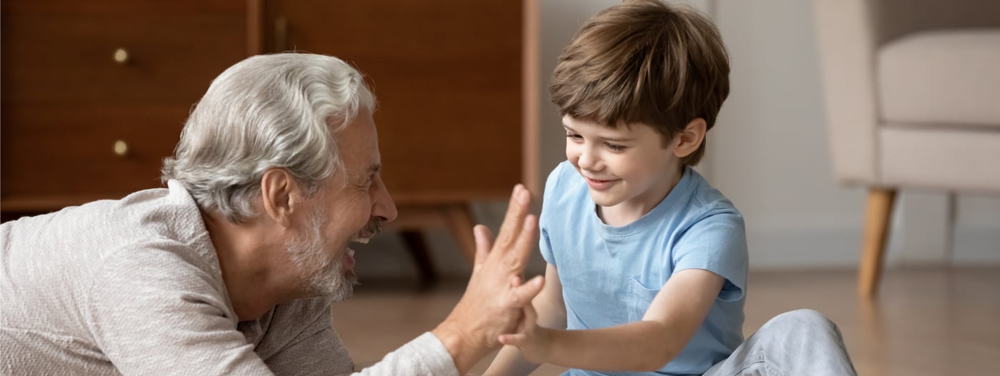 Enkelkinder zu Besuch