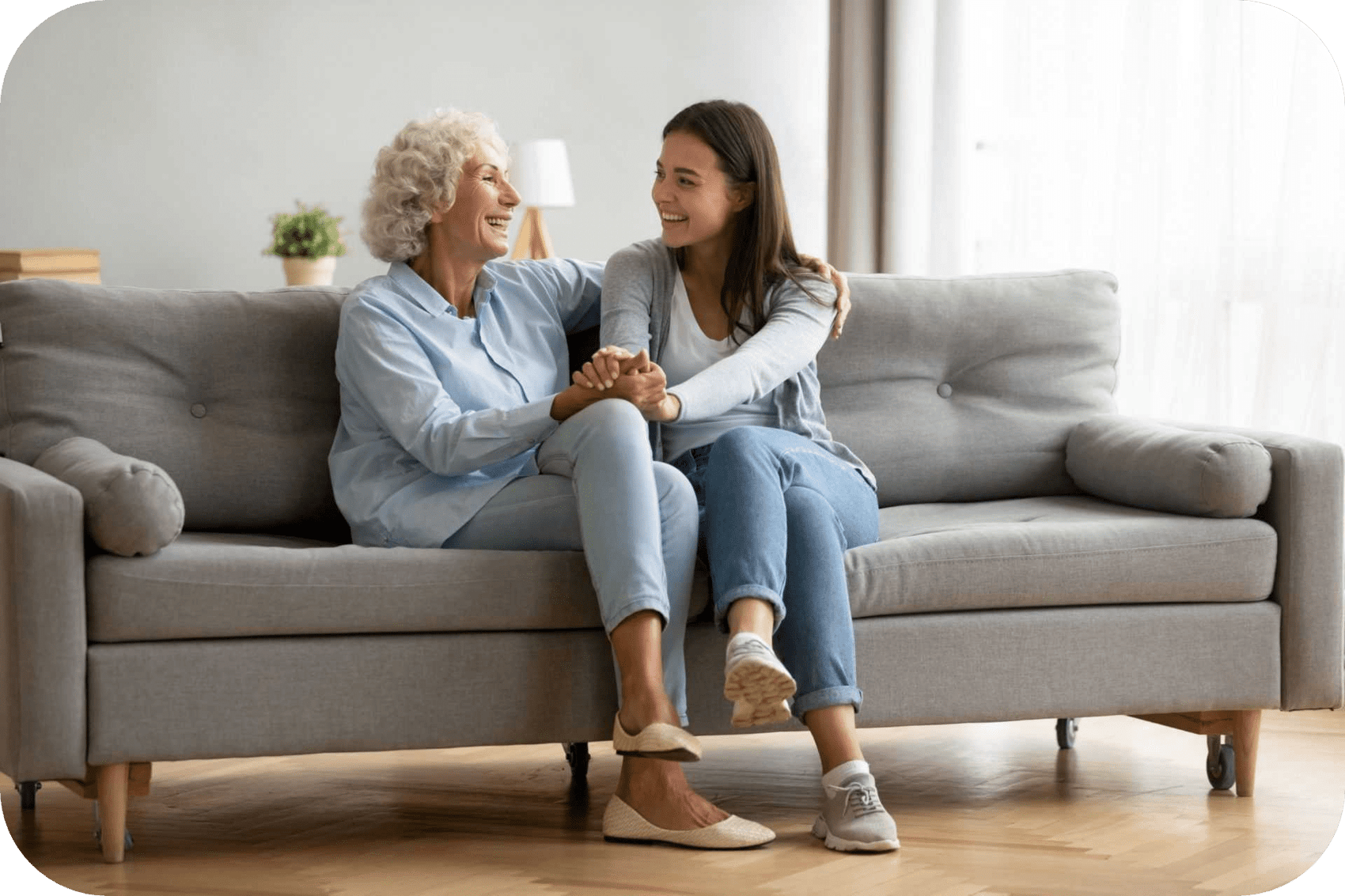 Oma und Enkelin