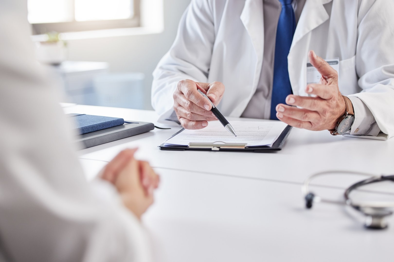 Pflegegrade und Pflegeleistungen werden mit Patienten besprochen